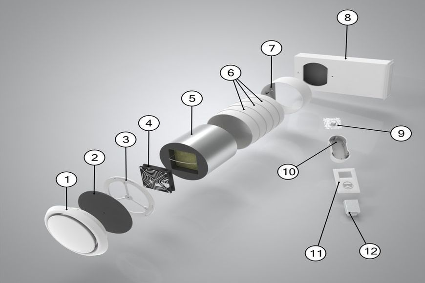 Рекуператор VENTOXX Comfort Invisible с невидимым снаружи монтажом VENTOXX Invisible-1 фото