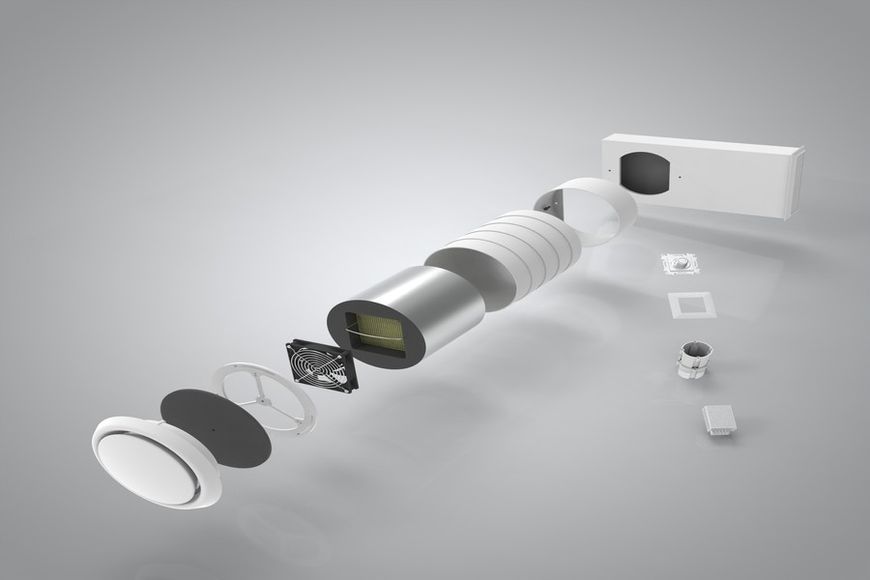 Рекуператор VENTOXX Comfort Invisible с невидимым снаружи монтажом VENTOXX Invisible-1 фото